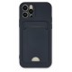 Newface iPhone 12 Pro Kılıf Kelvin Kartvizitli Silikon - Lacivert
