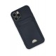 Newface iPhone 12 Pro Kılıf Kelvin Kartvizitli Silikon - Lacivert