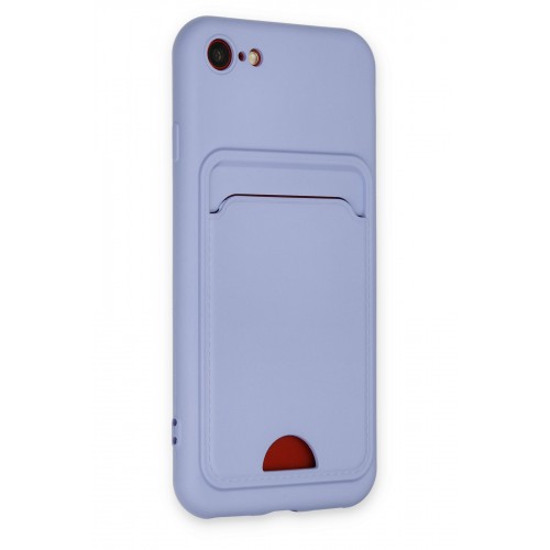 Newface iPhone 7 Kılıf Kelvin Kartvizitli Silikon - Lila Newface iPhone 7 Kılıf Kelvin Kartvizitli Silikon - Lila