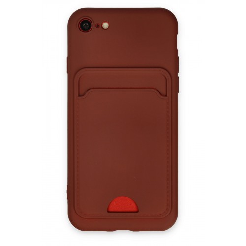 Newface iPhone 7 Kılıf Kelvin Kartvizitli Silikon - Bordo Newface iPhone 7 Kılıf Kelvin Kartvizitli Silikon - Bordo