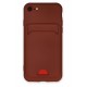 Newface iPhone 7 Kılıf Kelvin Kartvizitli Silikon - Bordo Newface iPhone 7 Kılıf Kelvin Kartvizitli Silikon - Bordo