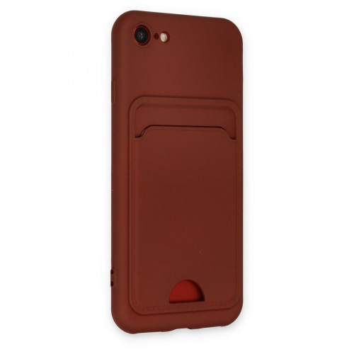 Newface iPhone 7 Kılıf Kelvin Kartvizitli Silikon - Bordo Newface iPhone 7 Kılıf Kelvin Kartvizitli Silikon - Bordo