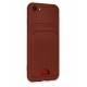 Newface iPhone 8 Kılıf Kelvin Kartvizitli Silikon - Bordo Newface iPhone 8 Kılıf Kelvin Kartvizitli Silikon - Bordo