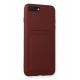 Newface iPhone 7 Plus Kılıf Kelvin Kartvizitli Silikon - Bordo Newface iPhone 7 Plus Kılıf Kelvin Kartvizitli Silikon - Bordo