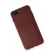 Newface iPhone 8 Plus Kılıf Kelvin Kartvizitli Silikon - Bordo Newface iPhone 8 Plus Kılıf Kelvin Kartvizitli Silikon - Bordo