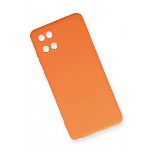 Newface Samsung Galaxy A81 / Note 10 Lite Kılıf Nano içi Kadife Silikon - Turuncu Newface Samsung Galaxy A81 / Note 10 Lite Kılıf Nano içi Kadife Silikon - Turuncu