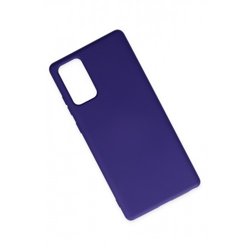 Newface Samsung Galaxy Note 20 Kılıf Nano içi Kadife Silikon - Mor Newface Samsung Galaxy Note 20 Kılıf Nano içi Kadife Silikon - Mor