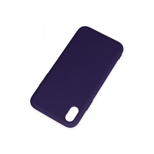 Newface iPhone XR Kılıf Nano içi Kadife Silikon - Mor Newface iPhone XR Kılıf Nano içi Kadife Silikon - Mor