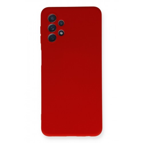 Newface Samsung Galaxy A52 Kılıf Nano içi Kadife Silikon - Kırmızı Newface Samsung Galaxy A52 Kılıf Nano içi Kadife Silikon - Kırmızı
