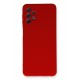 Newface Samsung Galaxy A52 Kılıf Nano içi Kadife Silikon - Kırmızı Newface Samsung Galaxy A52 Kılıf Nano içi Kadife Silikon - Kırmızı