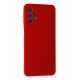 Newface Samsung Galaxy A52 Kılıf Nano içi Kadife Silikon - Kırmızı Newface Samsung Galaxy A52 Kılıf Nano içi Kadife Silikon - Kırmızı
