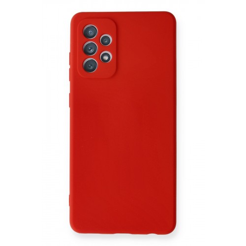 Newface Samsung Galaxy A72 Kılıf Nano içi Kadife Silikon - Kırmızı Newface Samsung Galaxy A72 Kılıf Nano içi Kadife Silikon - Kırmızı