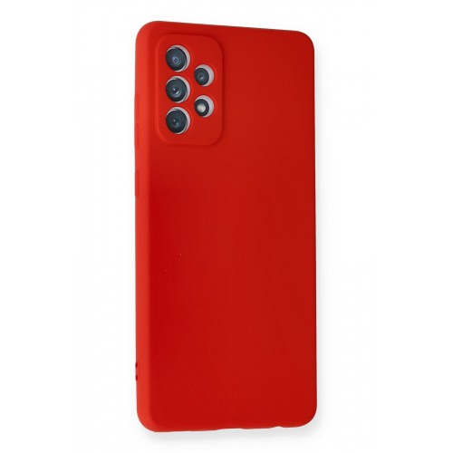 Newface Samsung Galaxy A72 Kılıf Nano içi Kadife Silikon - Kırmızı Newface Samsung Galaxy A72 Kılıf Nano içi Kadife Silikon - Kırmızı