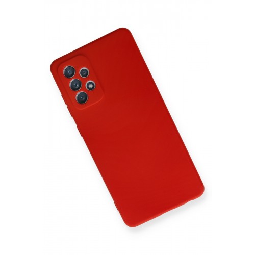 Newface Samsung Galaxy A72 Kılıf Nano içi Kadife Silikon - Kırmızı Newface Samsung Galaxy A72 Kılıf Nano içi Kadife Silikon - Kırmızı