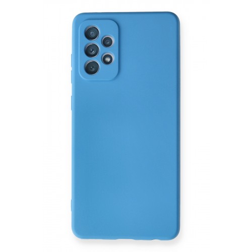 Newface Samsung Galaxy A72 Kılıf Nano içi Kadife Silikon - Mavi Newface Samsung Galaxy A72 Kılıf Nano içi Kadife Silikon - Mavi