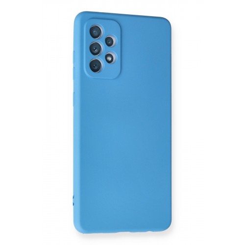 Newface Samsung Galaxy A72 Kılıf Nano içi Kadife Silikon - Mavi Newface Samsung Galaxy A72 Kılıf Nano içi Kadife Silikon - Mavi