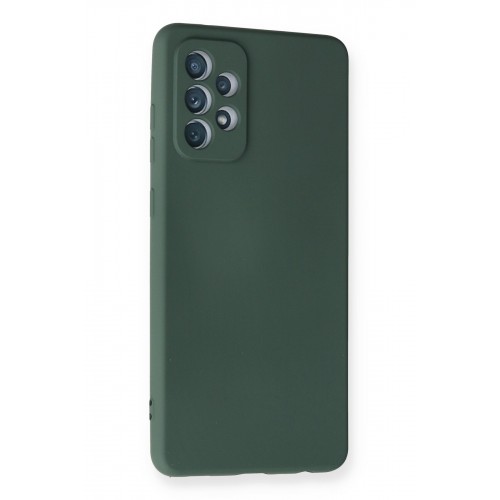 Newface Samsung Galaxy A72 Kılıf Nano içi Kadife Silikon - Koyu Yeşil Newface Samsung Galaxy A72 Kılıf Nano içi Kadife Silikon - Koyu Yeşil