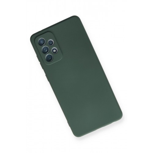 Newface Samsung Galaxy A72 Kılıf Nano içi Kadife Silikon - Koyu Yeşil Newface Samsung Galaxy A72 Kılıf Nano içi Kadife Silikon - Koyu Yeşil