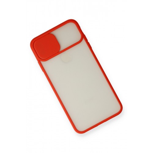 Newface iPhone X Kılıf Palm Buzlu Kamera Sürgülü Silikon - Kırmızı Newface iPhone X Kılıf Palm Buzlu Kamera Sürgülü Silikon - Kırmızı