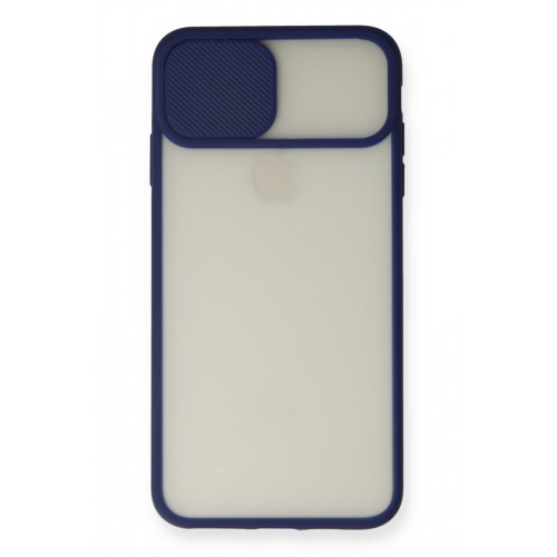 Newface iPhone X Kılıf Palm Buzlu Kamera Sürgülü Silikon - Lacivert Newface iPhone X Kılıf Palm Buzlu Kamera Sürgülü Silikon - Lacivert