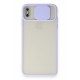 Newface iPhone XS Kılıf Palm Buzlu Kamera Sürgülü Silikon - Lila Newface iPhone XS Kılıf Palm Buzlu Kamera Sürgülü Silikon - Lila