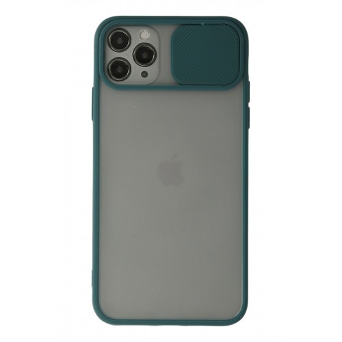 Newface iPhone 11 Pro Kılıf Palm Buzlu Kamera Sürgülü Silikon - Yeşil Newface iPhone 11 Pro Kılıf Palm Buzlu Kamera Sürgülü Silikon - Yeşil