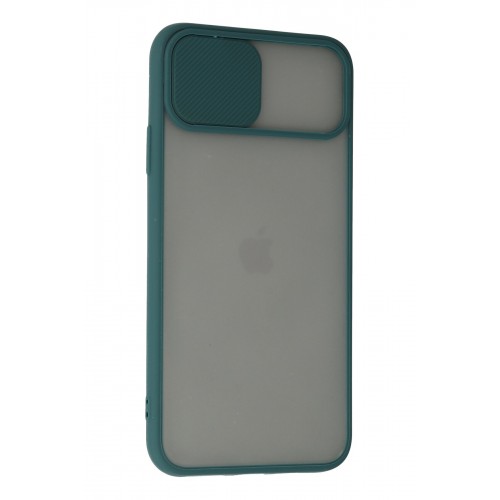 Newface iPhone 11 Pro Kılıf Palm Buzlu Kamera Sürgülü Silikon - Yeşil Newface iPhone 11 Pro Kılıf Palm Buzlu Kamera Sürgülü Silikon - Yeşil