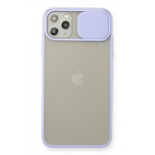 Newface iPhone 11 Pro Max Kılıf Palm Buzlu Kamera Sürgülü Silikon - Lila Newface iPhone 11 Pro Max Kılıf Palm Buzlu Kamera Sürgülü Silikon - Lila