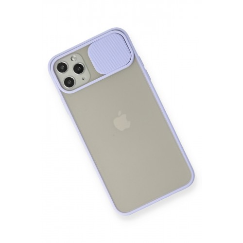 Newface iPhone 11 Pro Max Kılıf Palm Buzlu Kamera Sürgülü Silikon - Lila Newface iPhone 11 Pro Max Kılıf Palm Buzlu Kamera Sürgülü Silikon - Lila
