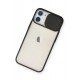Newface iPhone 12 Mini Kılıf Palm Buzlu Kamera Sürgülü Silikon - Siyah Newface iPhone 12 Mini Kılıf Palm Buzlu Kamera Sürgülü Silikon - Siyah