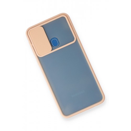 Newface Samsung Galaxy M31 Kılıf Palm Buzlu Kamera Sürgülü Silikon - Pembe Newface Samsung Galaxy M31 Kılıf Palm Buzlu Kamera Sürgülü Silikon - Pembe