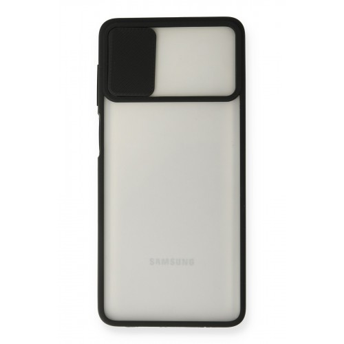 Newface Samsung Galaxy M51 Kılıf Palm Buzlu Kamera Sürgülü Silikon - Siyah Newface Samsung Galaxy M51 Kılıf Palm Buzlu Kamera Sürgülü Silikon - Siyah