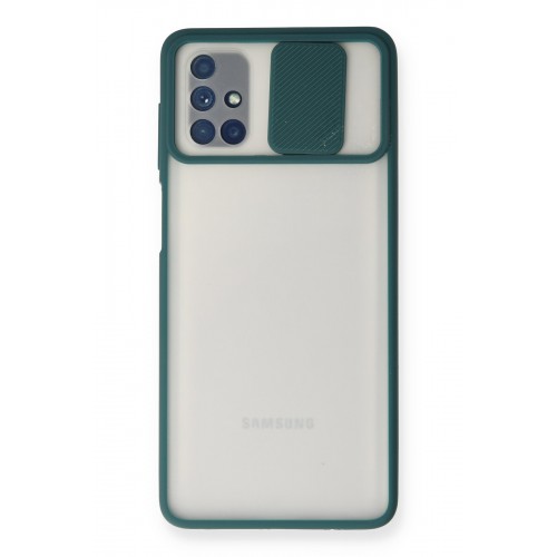 Newface Samsung Galaxy M51 Kılıf Palm Buzlu Kamera Sürgülü Silikon - Yeşil Newface Samsung Galaxy M51 Kılıf Palm Buzlu Kamera Sürgülü Silikon - Yeşil