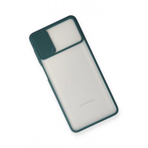 Newface Samsung Galaxy M51 Kılıf Palm Buzlu Kamera Sürgülü Silikon - Yeşil Newface Samsung Galaxy M51 Kılıf Palm Buzlu Kamera Sürgülü Silikon - Yeşil