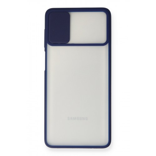 Newface Samsung Galaxy M51 Kılıf Palm Buzlu Kamera Sürgülü Silikon - Lacivert Newface Samsung Galaxy M51 Kılıf Palm Buzlu Kamera Sürgülü Silikon - Lacivert
