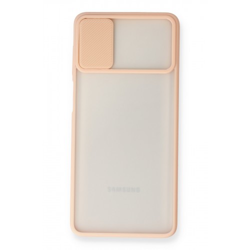 Newface Samsung Galaxy M51 Kılıf Palm Buzlu Kamera Sürgülü Silikon - Pembe Newface Samsung Galaxy M51 Kılıf Palm Buzlu Kamera Sürgülü Silikon - Pembe