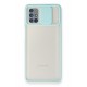 Newface Samsung Galaxy M51 Kılıf Palm Buzlu Kamera Sürgülü Silikon - Turkuaz Newface Samsung Galaxy M51 Kılıf Palm Buzlu Kamera Sürgülü Silikon - Turkuaz