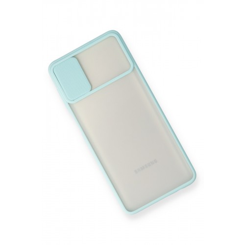 Newface Samsung Galaxy M51 Kılıf Palm Buzlu Kamera Sürgülü Silikon - Turkuaz Newface Samsung Galaxy M51 Kılıf Palm Buzlu Kamera Sürgülü Silikon - Turkuaz