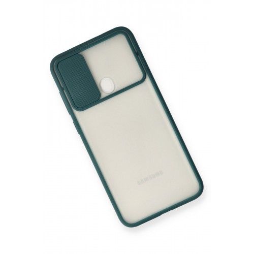 Newface Samsung Galaxy A11 Kılıf Palm Buzlu Kamera Sürgülü Silikon - Yeşil Newface Samsung Galaxy A11 Kılıf Palm Buzlu Kamera Sürgülü Silikon - Yeşil