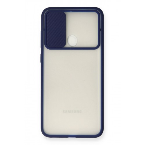 Newface Samsung Galaxy A11 Kılıf Palm Buzlu Kamera Sürgülü Silikon - Lacivert Newface Samsung Galaxy A11 Kılıf Palm Buzlu Kamera Sürgülü Silikon - Lacivert