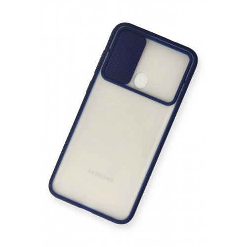 Newface Samsung Galaxy A11 Kılıf Palm Buzlu Kamera Sürgülü Silikon - Lacivert Newface Samsung Galaxy A11 Kılıf Palm Buzlu Kamera Sürgülü Silikon - Lacivert