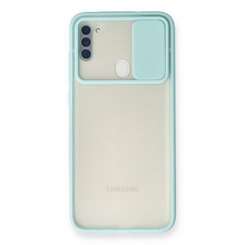 Newface Samsung Galaxy A11 Kılıf Palm Buzlu Kamera Sürgülü Silikon - Turkuaz Newface Samsung Galaxy A11 Kılıf Palm Buzlu Kamera Sürgülü Silikon - Turkuaz