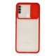 Newface Samsung Galaxy M11 Kılıf Palm Buzlu Kamera Sürgülü Silikon - Kırmızı Newface Samsung Galaxy M11 Kılıf Palm Buzlu Kamera Sürgülü Silikon - Kırmızı