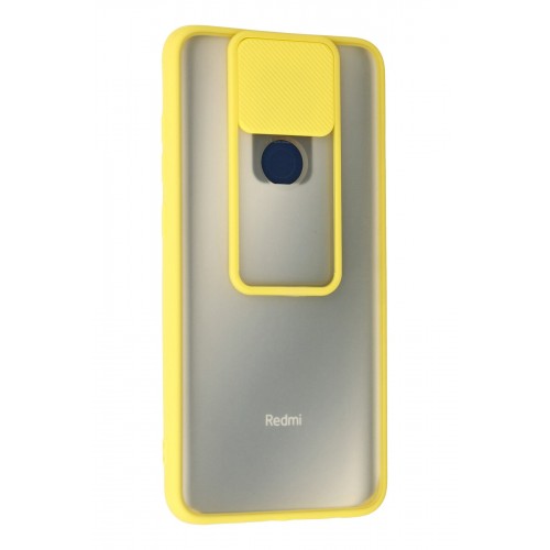 Newface Xiaomi Redmi Note 9 Kılıf Palm Buzlu Kamera Sürgülü Silikon - Sarı Newface Xiaomi Redmi Note 9 Kılıf Palm Buzlu Kamera Sürgülü Silikon - Sarı