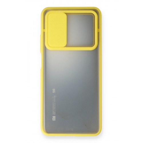 Newface Xiaomi Mi 10T Kılıf Palm Buzlu Kamera Sürgülü Silikon - Sarı Newface Xiaomi Mi 10T Kılıf Palm Buzlu Kamera Sürgülü Silikon - Sarı