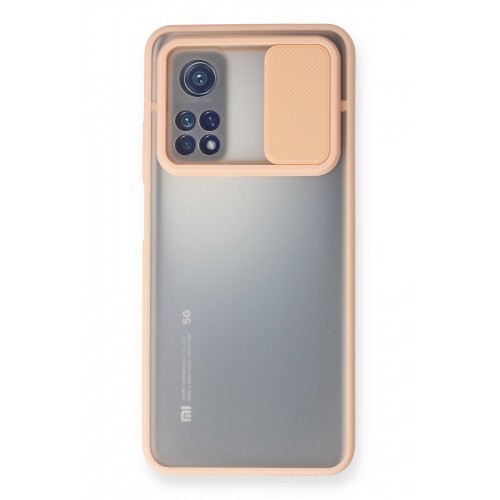 Newface Xiaomi Mi 10T Kılıf Palm Buzlu Kamera Sürgülü Silikon - Pembe Newface Xiaomi Mi 10T Kılıf Palm Buzlu Kamera Sürgülü Silikon - Pembe