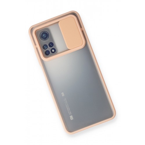 Newface Xiaomi Mi 10T Kılıf Palm Buzlu Kamera Sürgülü Silikon - Pembe Newface Xiaomi Mi 10T Kılıf Palm Buzlu Kamera Sürgülü Silikon - Pembe