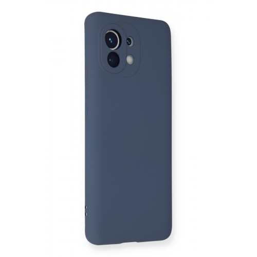 Newface Xiaomi Mi 11 Kılıf Nano içi Kadife Silikon - Gri Newface Xiaomi Mi 11 Kılıf Nano içi Kadife Silikon - Gri