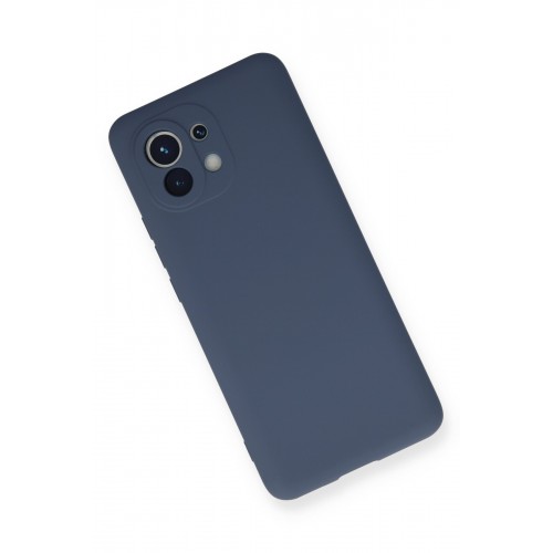 Newface Xiaomi Mi 11 Kılıf Nano içi Kadife Silikon - Gri Newface Xiaomi Mi 11 Kılıf Nano içi Kadife Silikon - Gri