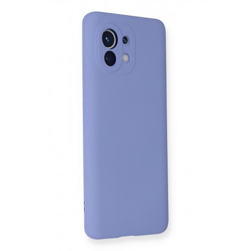 Newface Xiaomi Mi 11 Kılıf Nano içi Kadife Silikon - Lila Newface Xiaomi Mi 11 Kılıf Nano içi Kadife Silikon - Lila